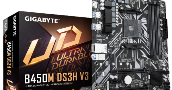 GIGABYTE B450M DS3H V3 AM4 AMD B450 Micro ATX AMD Mother